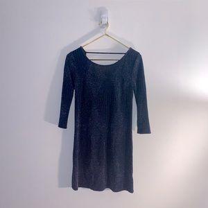 Open Back Sparkly Mini Dress